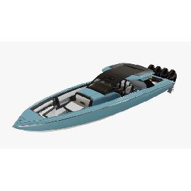 Cigarette Nighthawk 41 Speed Boat 3D model